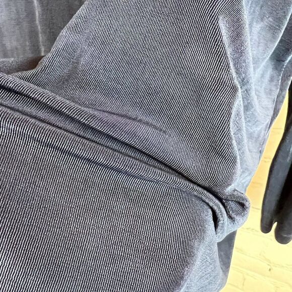 NORM THOMPSON blue knit hoodie full zipper sweater cardigan long sleeve size M - Picture 3 of 8